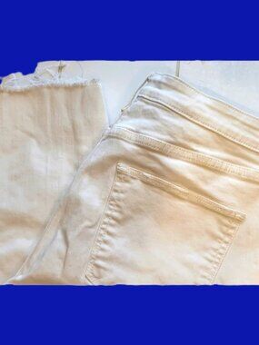 ARIZONA HI RISE SKINNY VINTAGE WHITE JEANS size 13